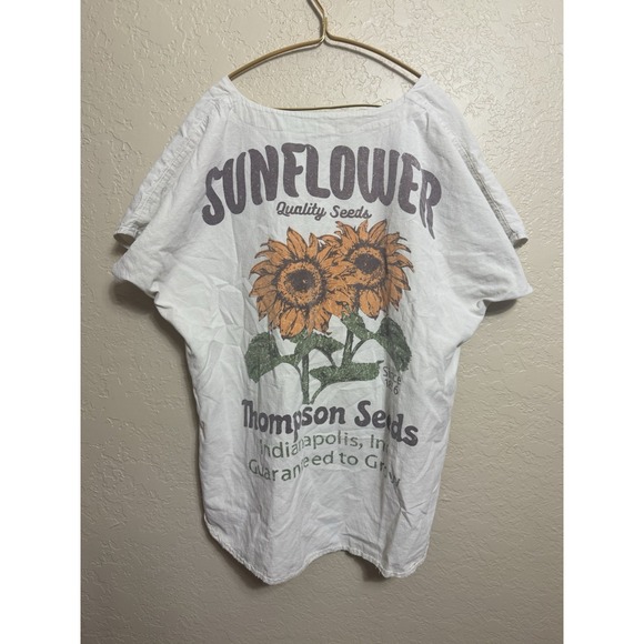 Jaded Gypsy Phair Seasons Best Sunflower Top Boho Country Western L - Picture 4 of 6